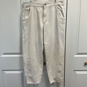 h&m white mom jeans